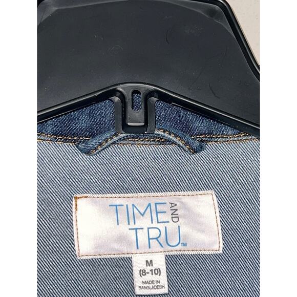 TIME & TRU BLUE JEAN DENIM JACKET SIZE M / MEDIUM - Picture 4 of 4